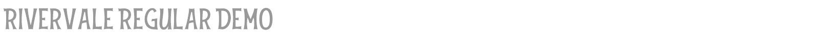 Rivervale font preview